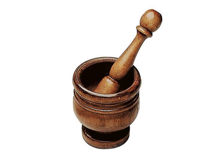 Panetta Casalinghi 82 - Mortaio in legno 13 x 12 cm