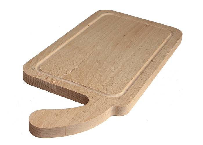 Panetta Casalinghi Tagliere in faggio con manico storto