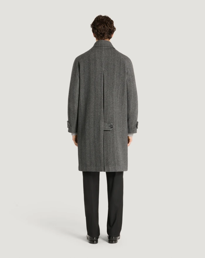 Pantaloni Torino Cappotto In Drap Di Lana E Cachemire