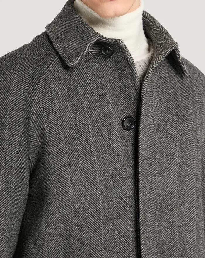 Pantaloni Torino Cappotto In Drap Di Lana E Cachemire