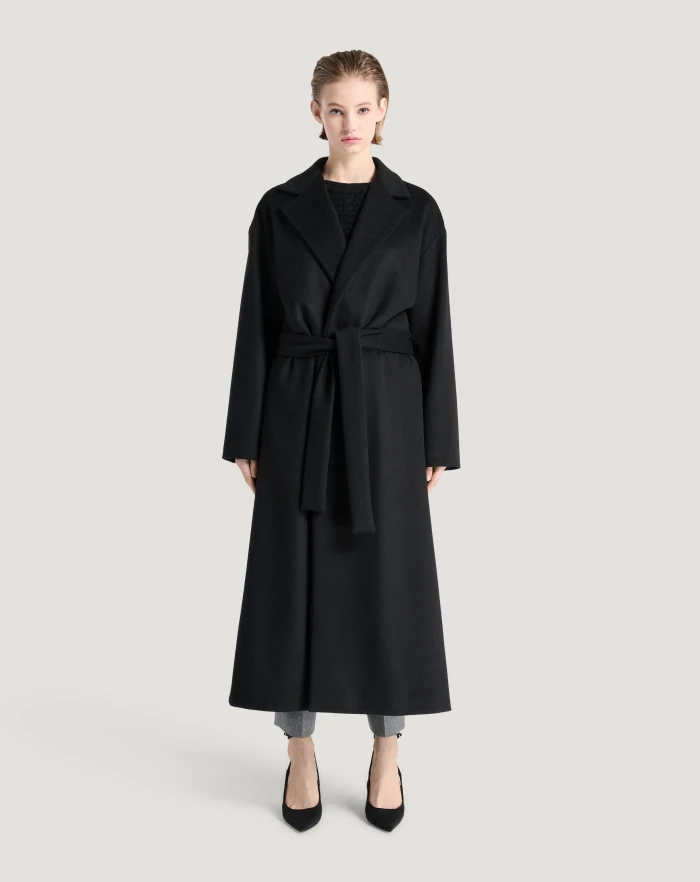 Pantaloni Torino Cappotto in drap di lana e cachemire