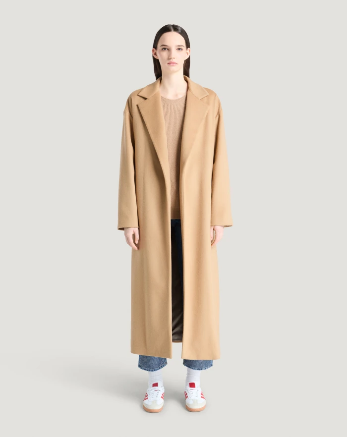 Pantaloni Torino Cappotto in drap di lana e cachemire