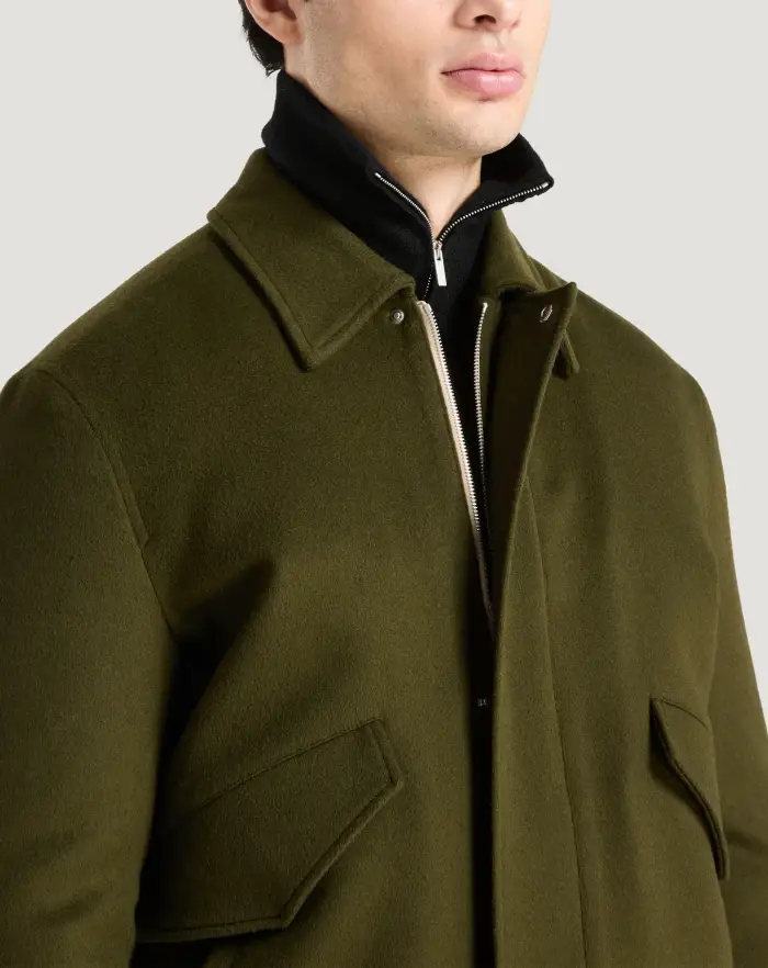 Pantaloni Torino Giacca Trucker In Drap Di Lana E Cachemire