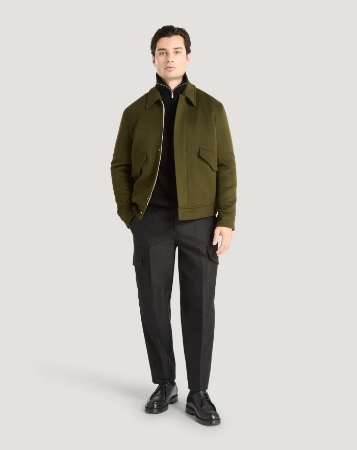 Pantaloni Torino Giacca Trucker In Drap Di Lana E Cachemire