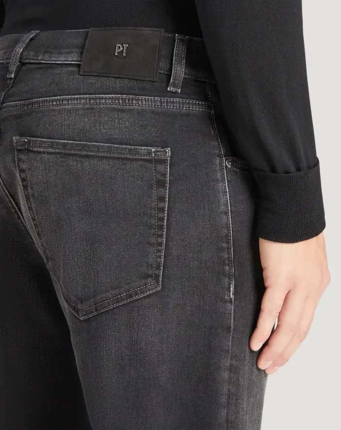Pantaloni Torino Jeans Breakbeat In Black Denim Double