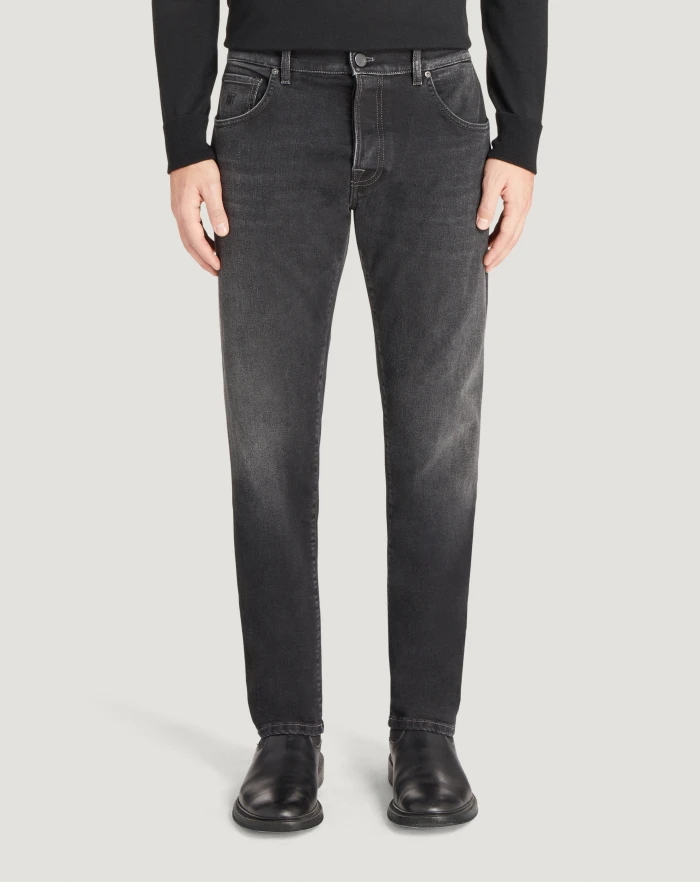 Pantaloni Torino Jeans Breakbeat in black denim double