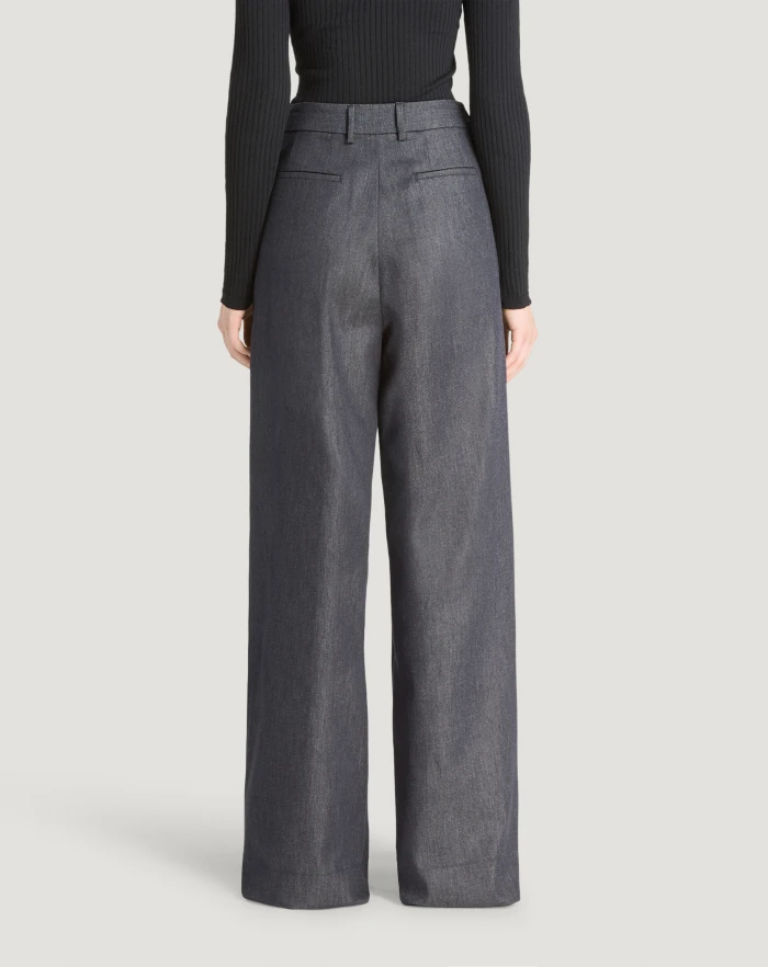 Pantaloni Torino Jeans Frankie In Denim Di Cotone E Seta