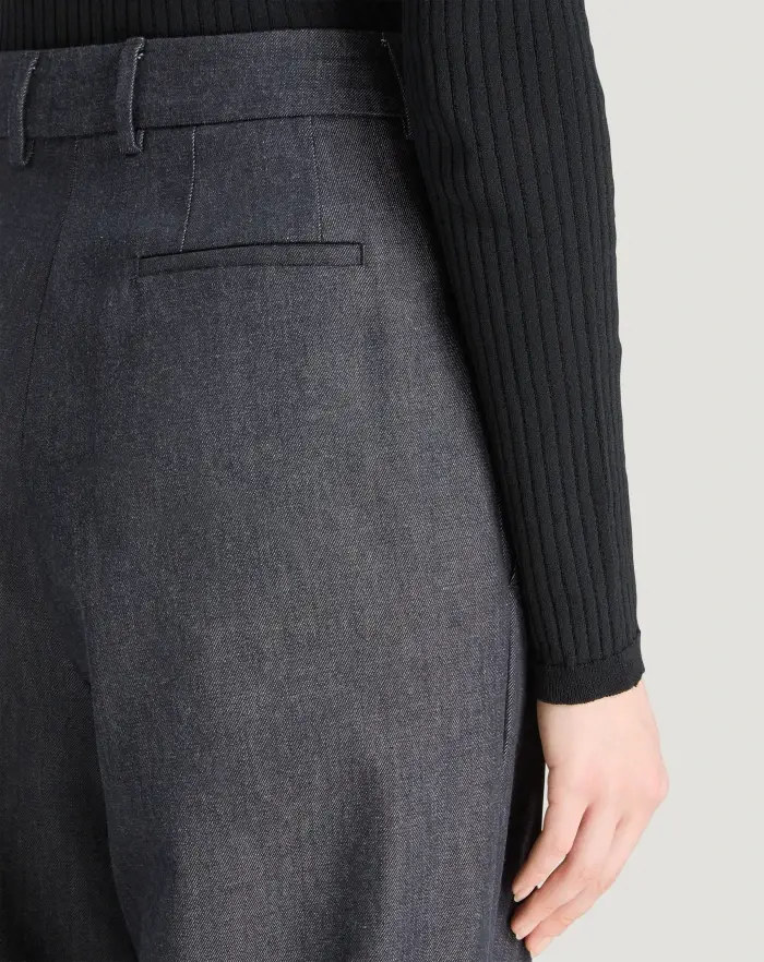 Pantaloni Torino Jeans Frankie In Denim Di Cotone E Seta