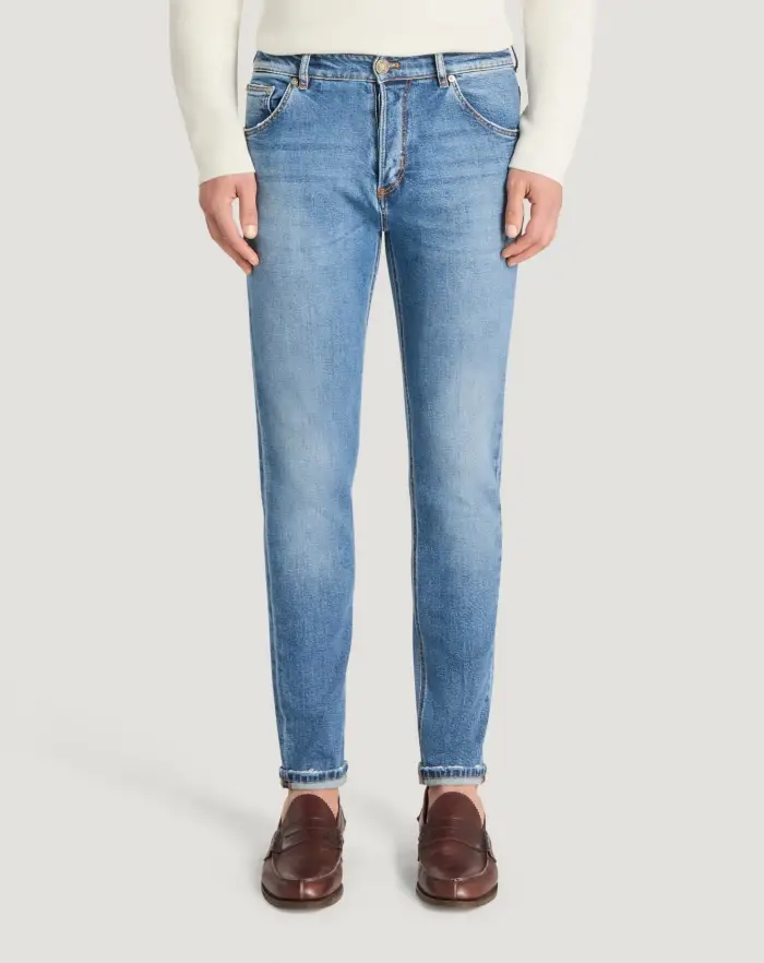 Pantaloni Torino Jeans Reggae in denim recycled stretch