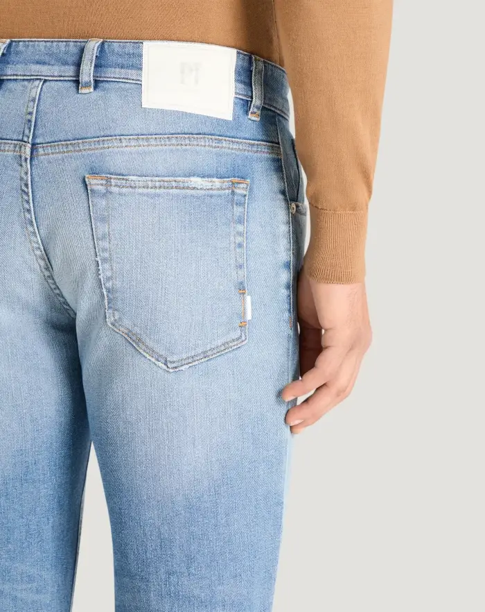 Pantaloni Torino Jeans Reggae In Denim Stretch Indigo