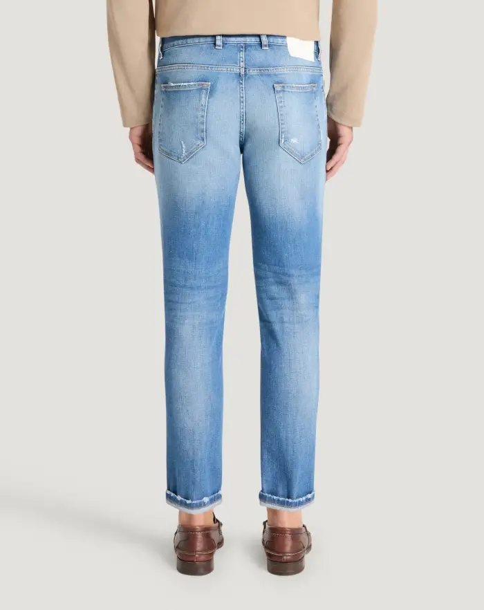 Pantaloni Torino Jeans Reggae In Denim Stretch Indigo
