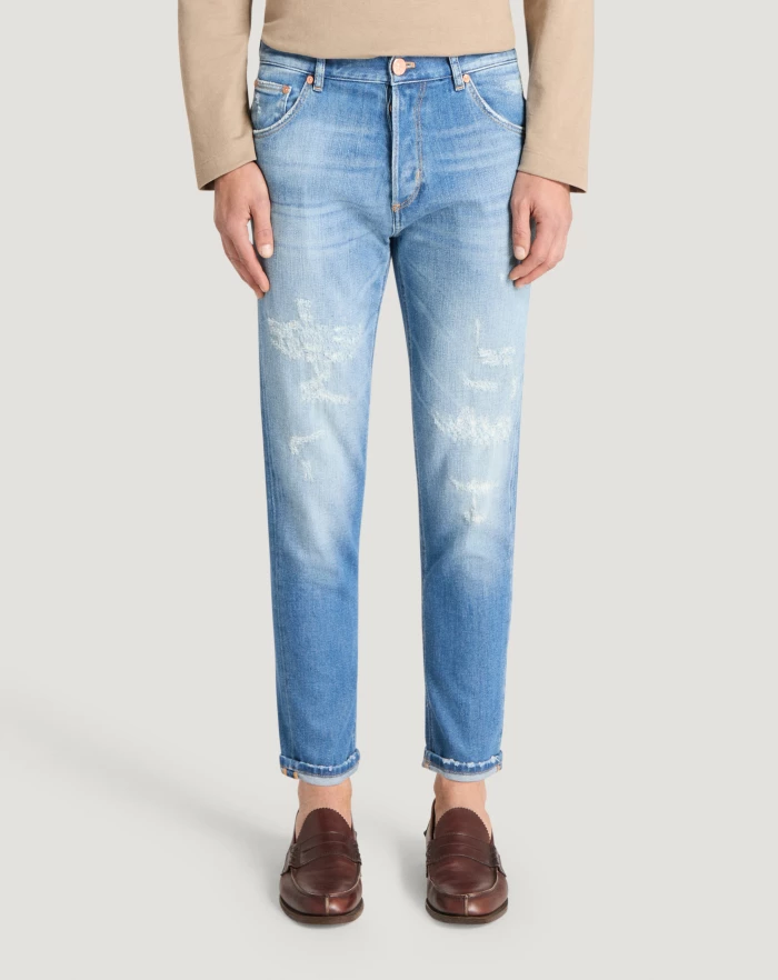 Pantaloni Torino Jeans Reggae in denim stretch indigo