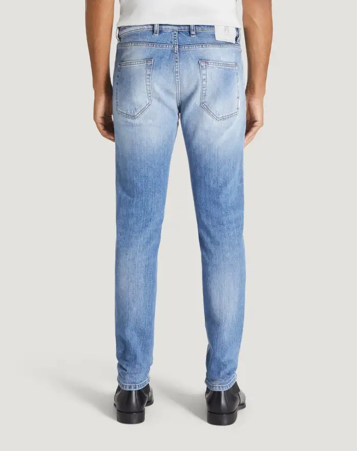 Pantaloni Torino Jeans Rock In Denim Organico Stretch