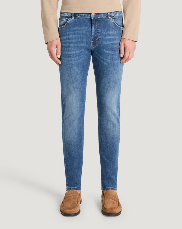 Pantaloni Torino Jeans Soul in denim stretch indigo
