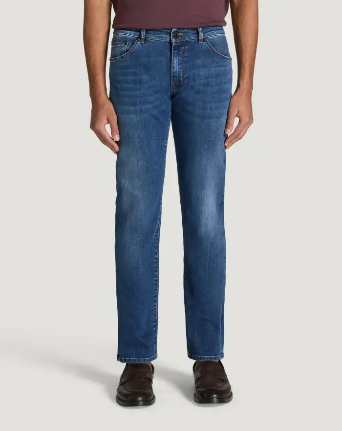 Pantaloni Torino Jeans Swing in denim stretch indigo