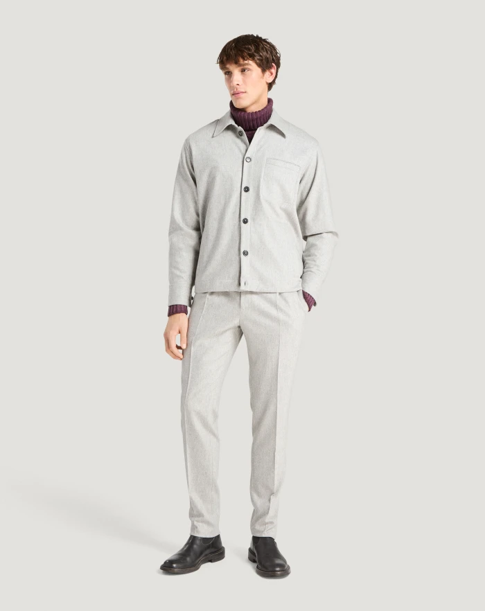 Pantaloni Torino Maglia Dolcevita In Lana E Cachemire