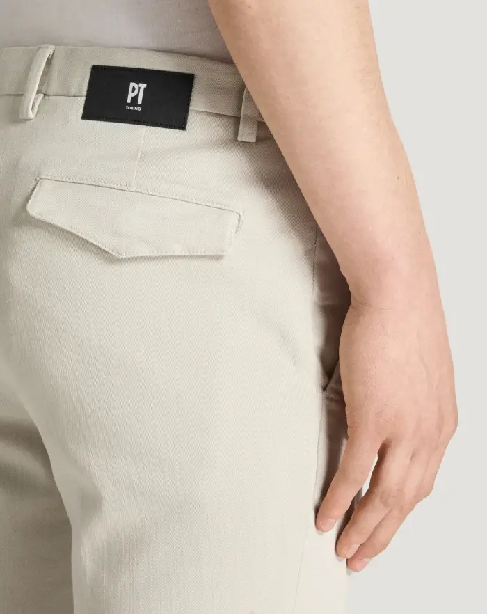 Pantaloni Torino Pantaloni House In Silky Denim Stretch