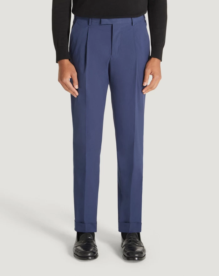 Pantaloni Torino Pantaloni Master in popeline stretch