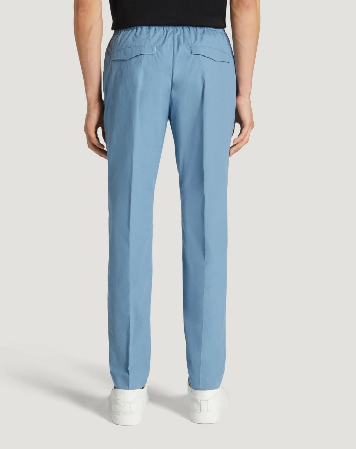 Pantaloni Torino Pantaloni Omega In Popeline Stretch