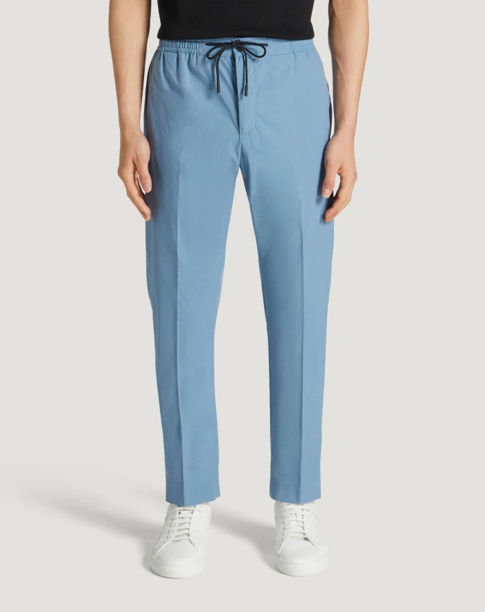 Pantaloni Torino Pantaloni Omega in popeline stretch