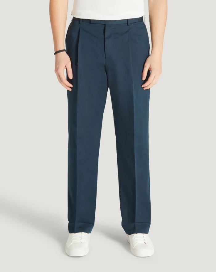 Pantaloni Torino Pantaloni Quindici in cotone e lino