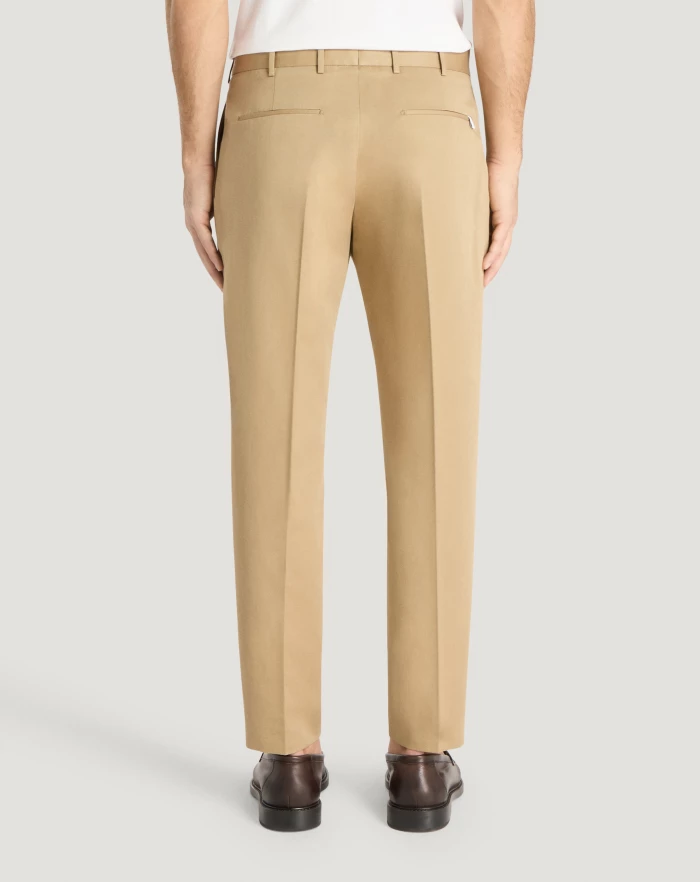 Pantaloni Torino Pantaloni Rebel In Gabardina Di Cotone E Lino