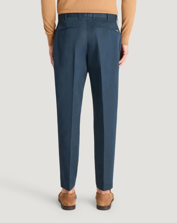 Pantaloni Torino Pantaloni Rebel In Gabardina Di Cotone E Lino