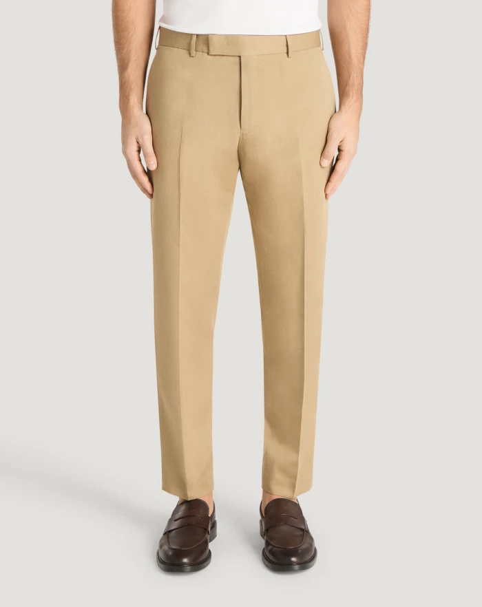 Pantaloni Torino Pantaloni Rebel in gabardina di cotone e lino