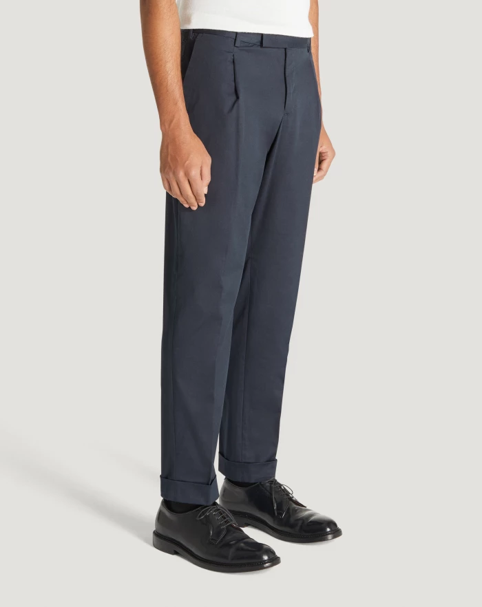 Pantaloni Torino Pantaloni Rebel In Gabardina Stretch