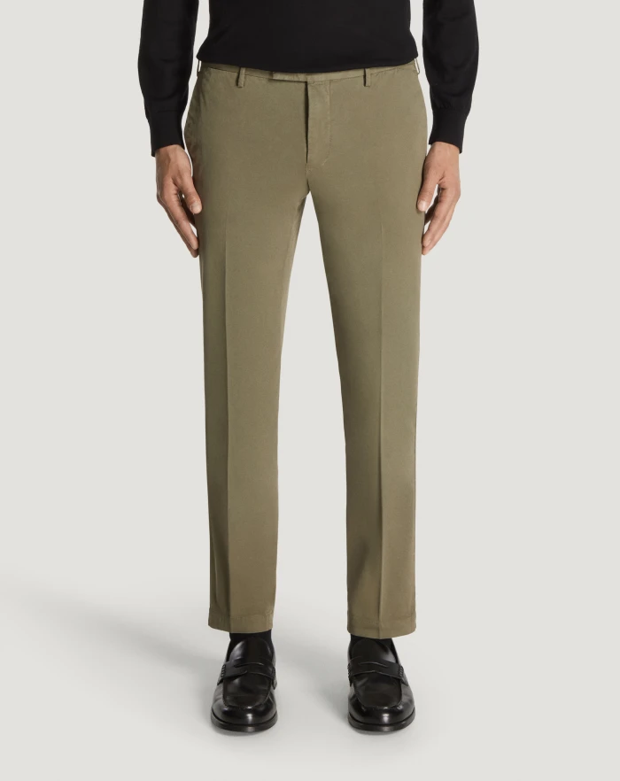 Pantaloni Torino Pantaloni Skinny in cotone batavia