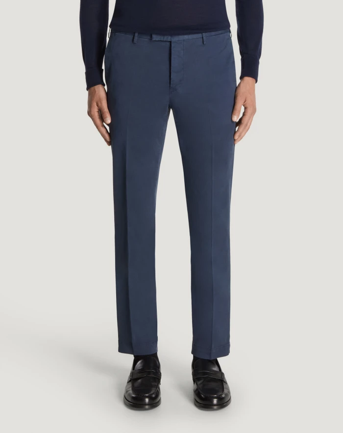 Pantaloni Torino Pantaloni Skinny in cotone batavia