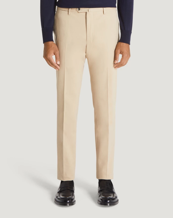 Pantaloni Torino Pantaloni Slim in cotone & cachemire