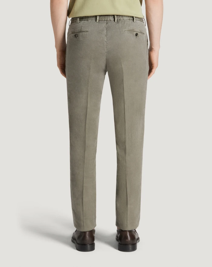 Pantaloni Torino Pantaloni Slim In Lino Stretch Délavé