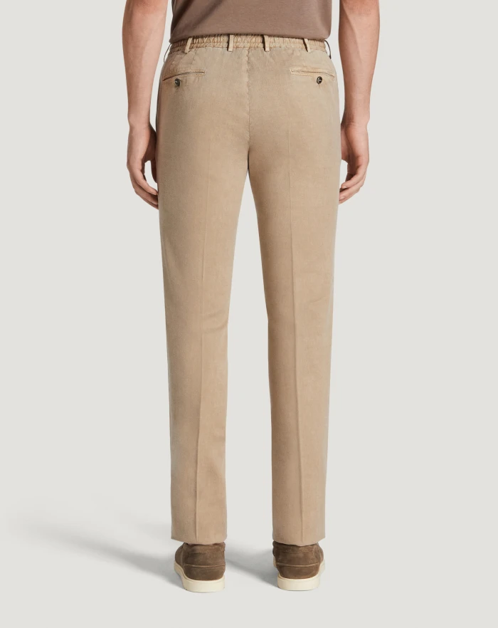 Pantaloni Torino Pantaloni Slim In Lino Stretch Délavé