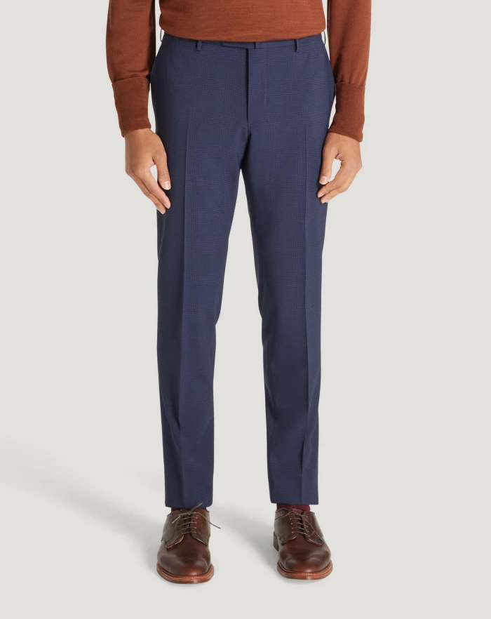 Pantaloni Torino Pantaloni Superslim in lana a quadri