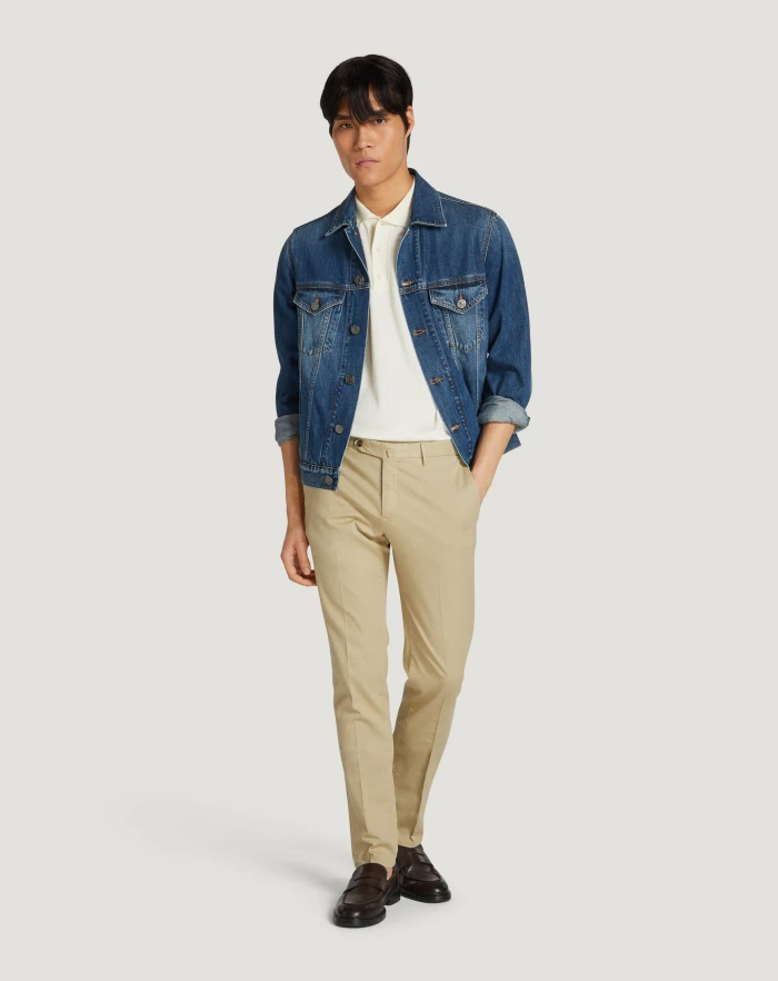 Pantaloni Torino Pantaloni Superslim In Tricotina Stretch