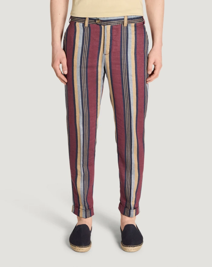 Pantaloni Torino Pantaloni The Rebel in lino fluido