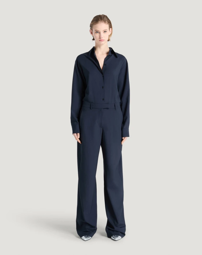 Pantaloni Torino Abito a portafoglio in lana