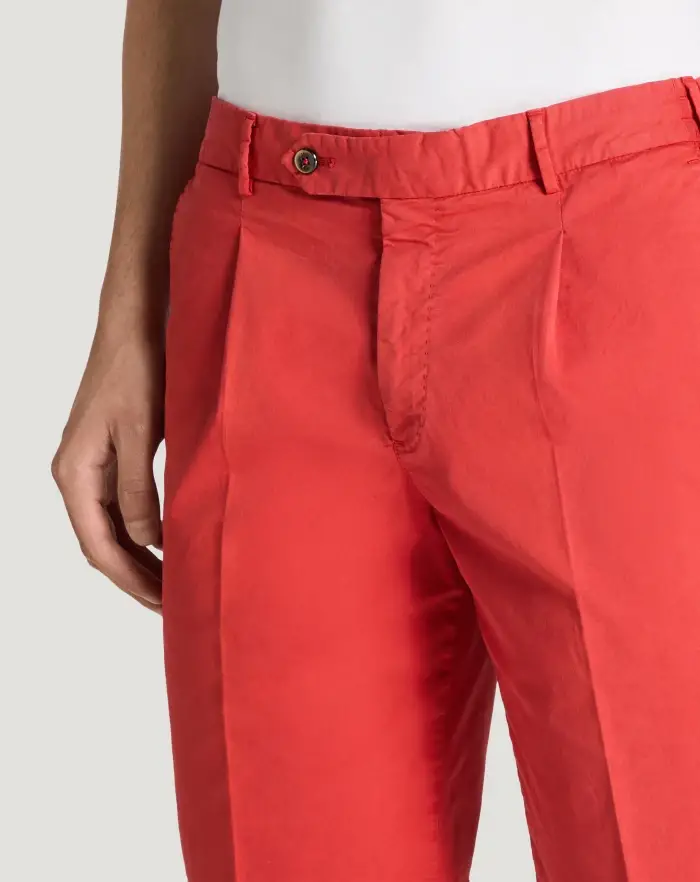 Pantaloni Torino Bermuda In Gabardina Di Cotone