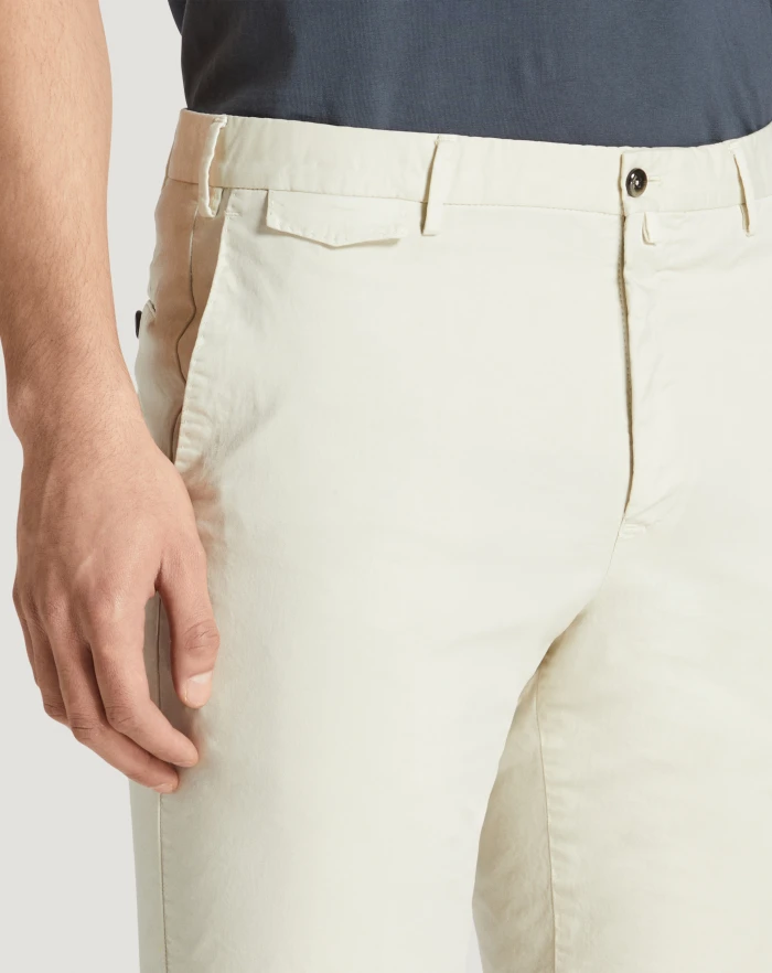 Pantaloni Torino Bermuda In Gabardina Stretch