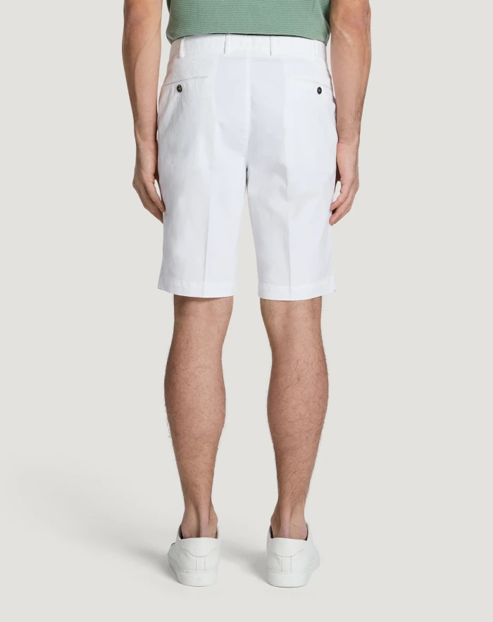Pantaloni Torino Bermuda In Gabardina Stretch