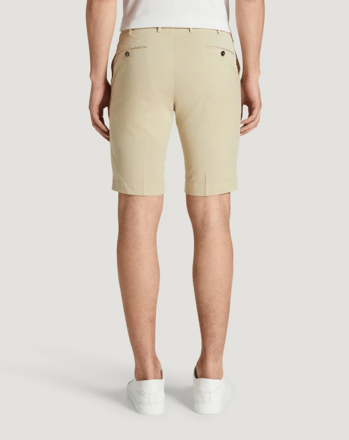 Pantaloni Torino Bermuda In Gabardina Stretch