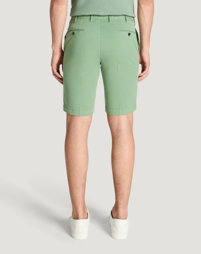 Pantaloni Torino Bermuda In Gabardina Stretch