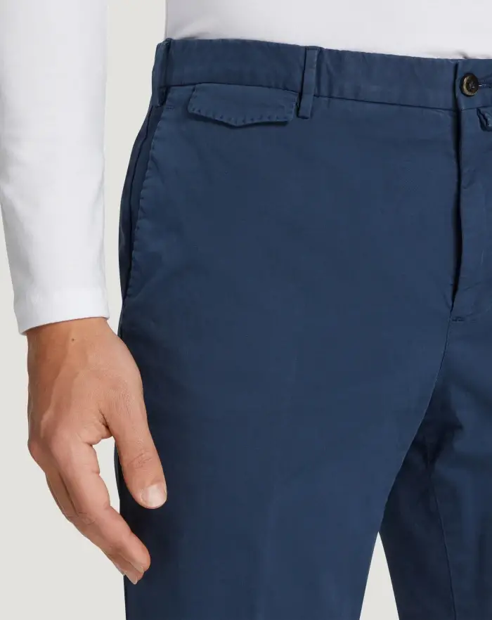 Pantaloni Torino Bermuda In Gabardina Stretch