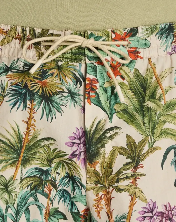 Pantaloni Torino Bermuda In Popeline Di Cotone