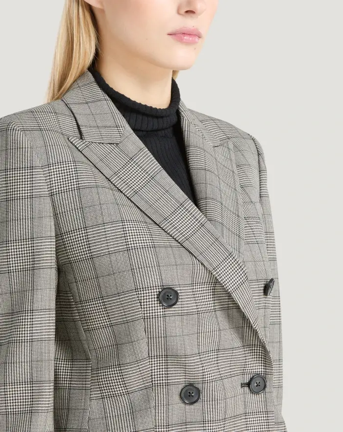 Pantaloni Torino Blazer In Lana Check