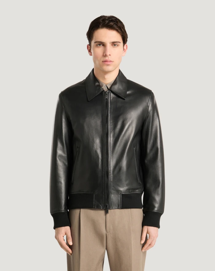 Pantaloni Torino Bomber in pelle