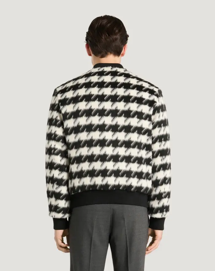 Pantaloni Torino Bomber In Velour Pied-de-poule