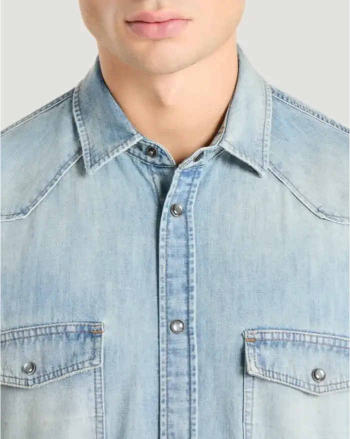 Pantaloni Torino Camicia In Denim