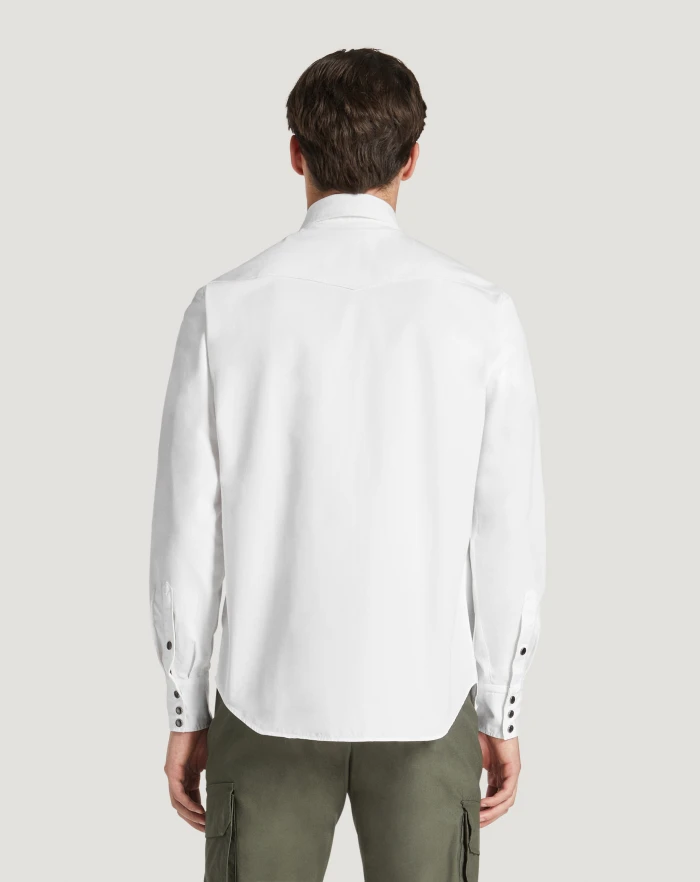 Pantaloni Torino Camicia In Gabardina Di Cotone